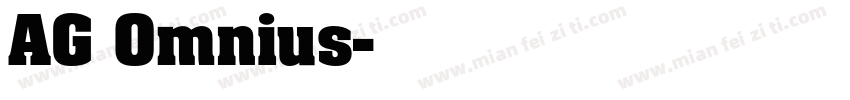 AG Omnius字体转换